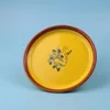 new hot sale glazed light yellow ceramic dishes/ceramic plate