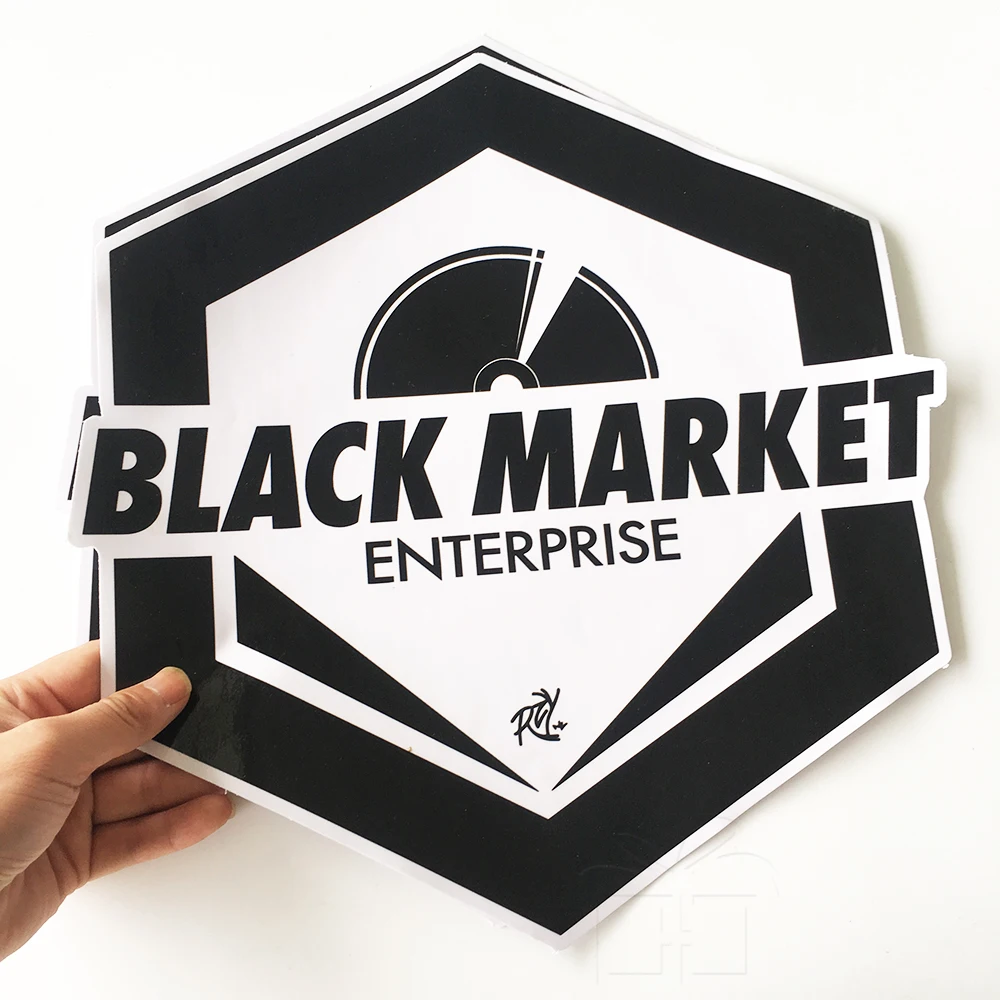 Large Size Custom Logo Printed Waterproof Die Cut Logo Adversting Vinyl
