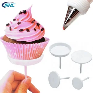 Image of Icing Bake Cake Decorating Cupcake Pastry Tools Plastic Flower Piping Nail