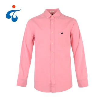 men's pink long sleeve shirt