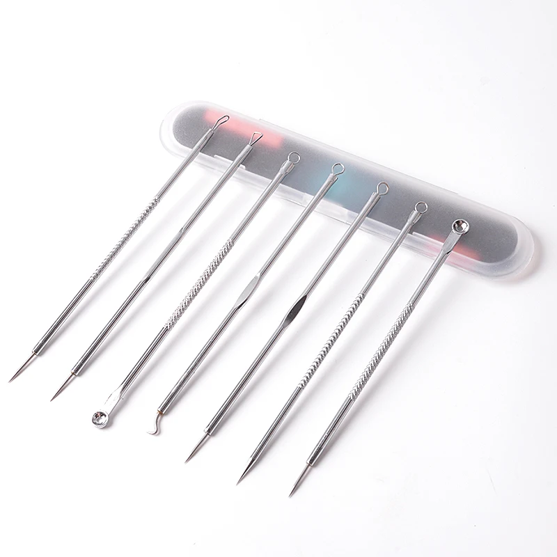 

4/5/7 pcs/set Acne Blackhead Removal Needles Stainless Pimple Spot Comedone Extractor Beauty Face Clean Care Tools