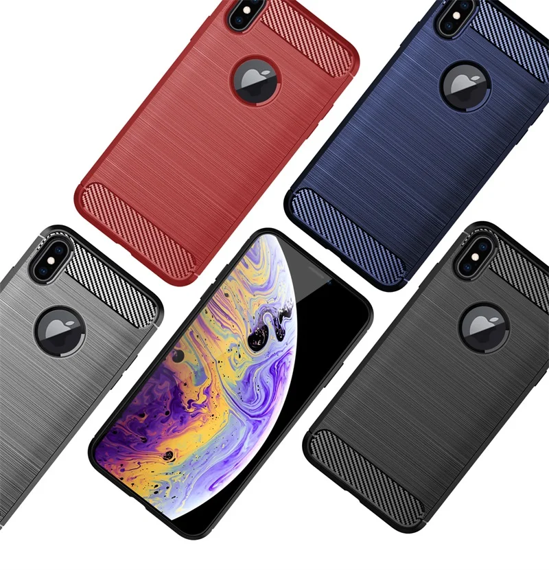 Amazon Providing UPC Barcode For iPhoneXR/XS Max tpu Case Phone Carbon Fiber Phone Case For iPhone X/XR/XS Max