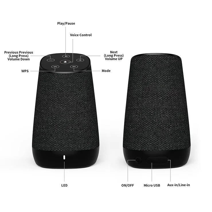 Best Selling 80db AI Smart Home Alexa Voice Control Wifi Speaker - ANKUX.COM