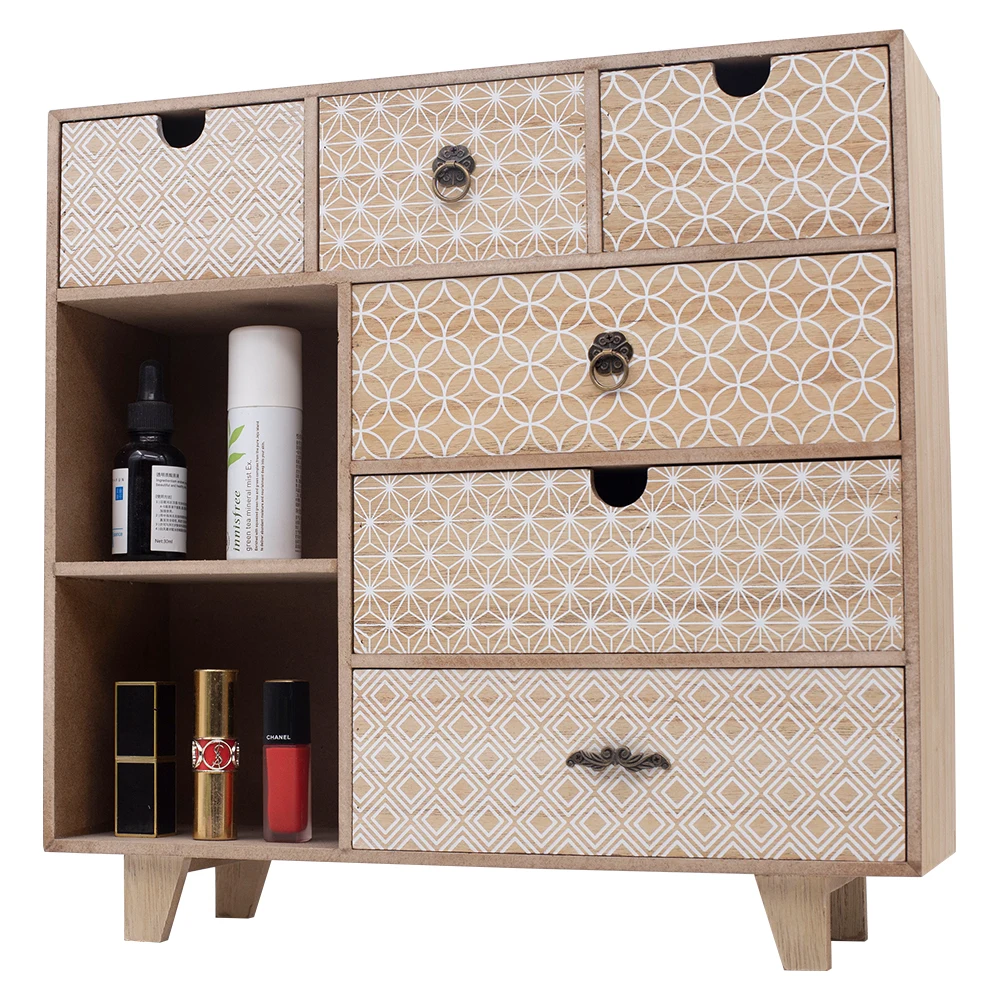 
Simple Home Small Wood Desk Office Filing Cabinet 
