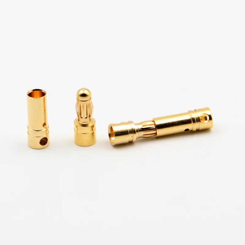 
3.5mm Gold Bullet Banana Female Male Connector Plug For RC ESC Battery Motor 