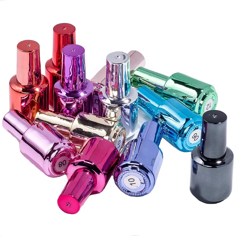 

Private label chrome mirror effect empty gel nail polish bottle, Gel polish mirror effect bottle