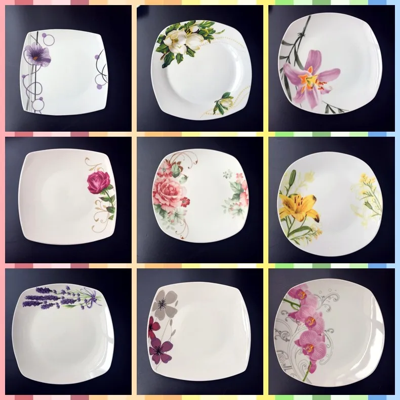 White Porcelain Ceramic Plates Dishes Porcelain Dinner Plate - Buy 