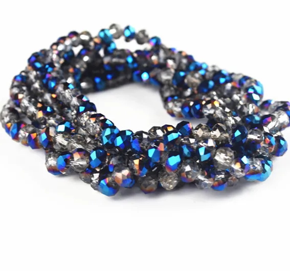 

Wholesale glass crystal beads tyre rondelle beads for accessories