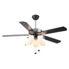 52 inch ceiling fan lamp wood blades popular pure copper wire AC motor good quality factory price low price