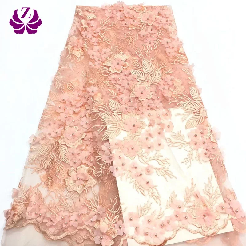 embroidered floral lace fabric