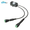 DIYmall Mini PIR Sensor Body Infrared Motion Sensor Switch 5A With Male Female Power Jack Adapter for Camera LED Strip 5V-24V