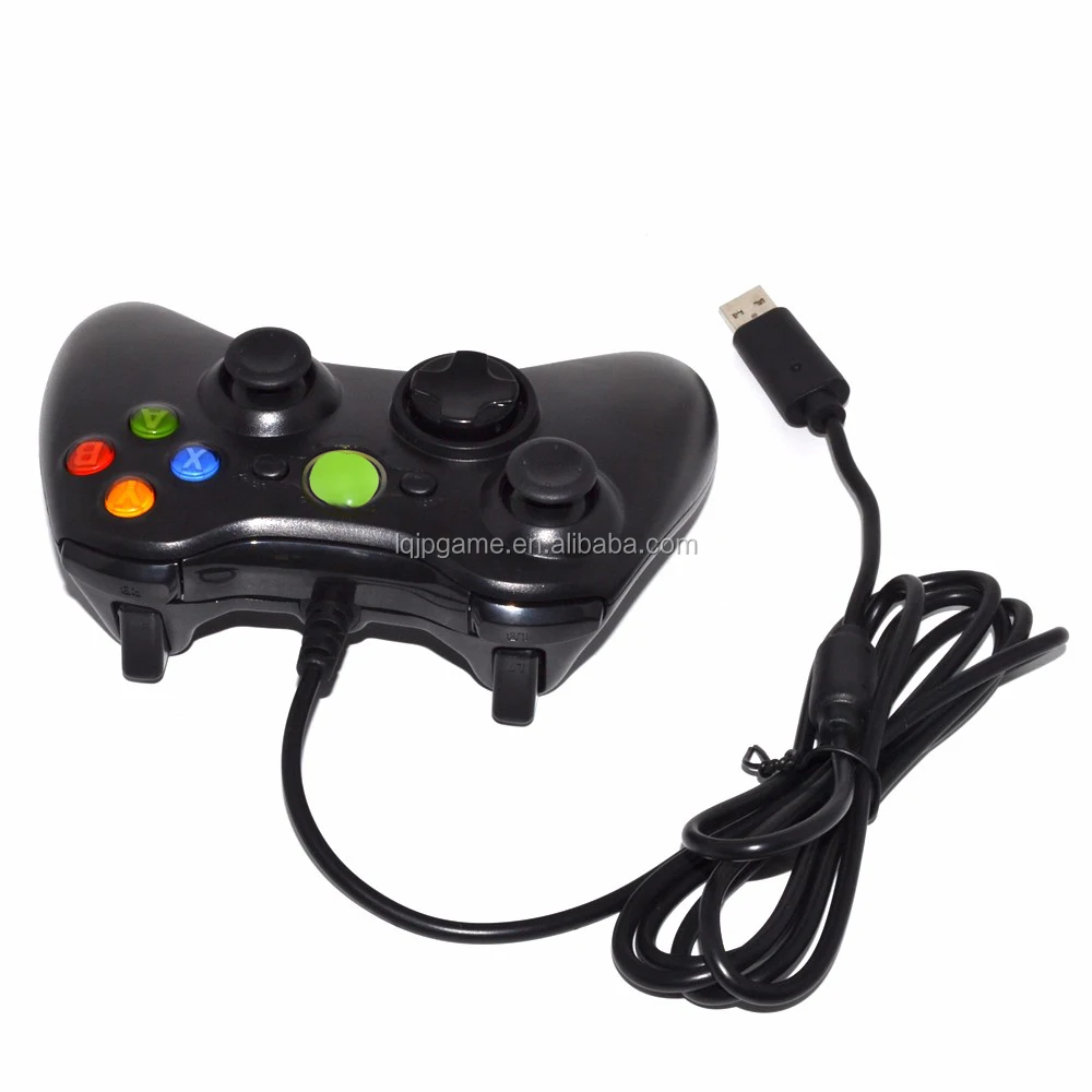 LQJP for Xbox 360 CONTROLLER WIRED Black/White USB WIRED CONTROLLER FOR Xbox 360/PC/WINDOWS