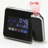 Alarm clock led light color screen calendar digital LED wall projector clock led light digital wall clock