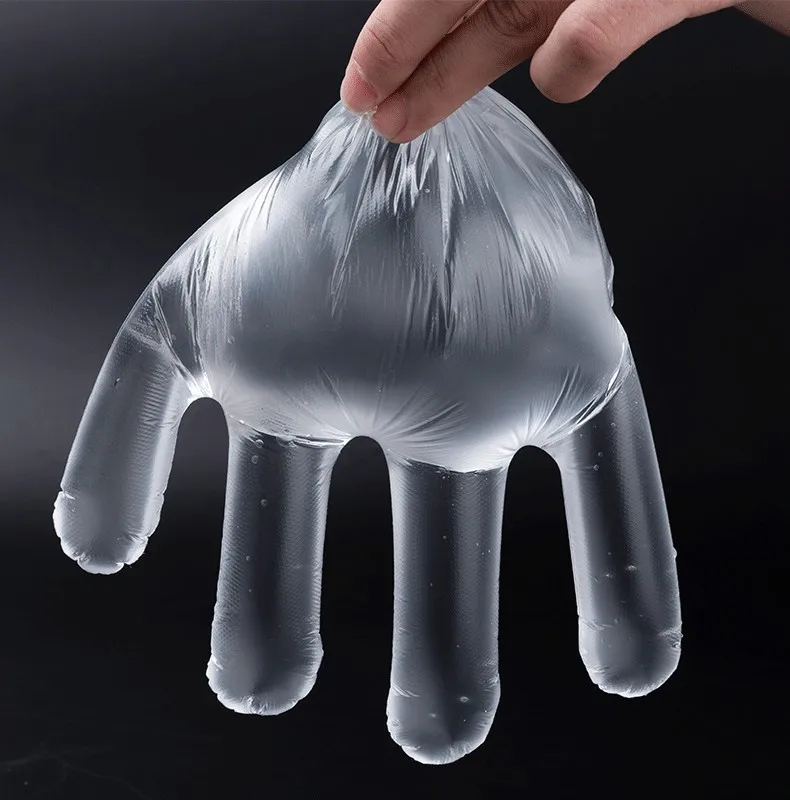 
Factory disposable plastic hdpe waterproof gloves 