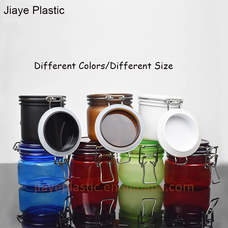 Free Sample 180g Pet Plastic Round Shape Kilner Jar Hermetic Jar For