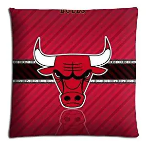 18x18 18"x18" 45x45cm cushion pillow shell case Polyester & Cotton Fabric cool Chicago Bulls NBA Basketball logo