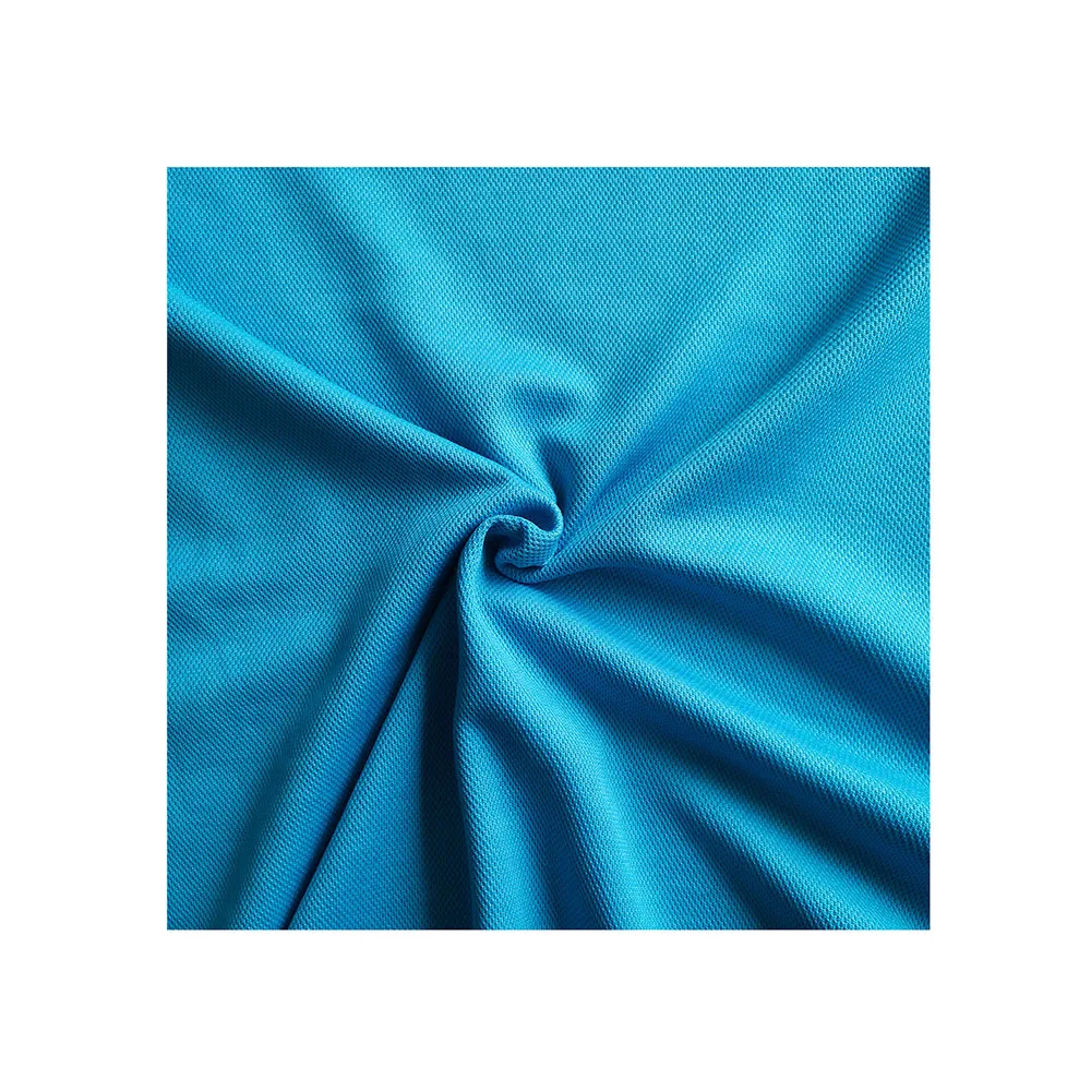 
China mill breathable polycotton pique jersey fabric high color fastness for kids campus polo uniforms RTS 2009 