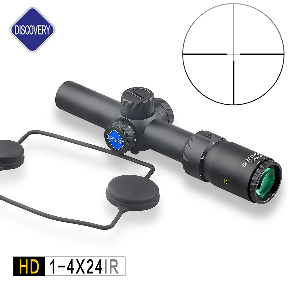 

Discovery Scope HD 1-4X24IR Tactical hunting scope air gun weapons accessories with a pair free ring mount