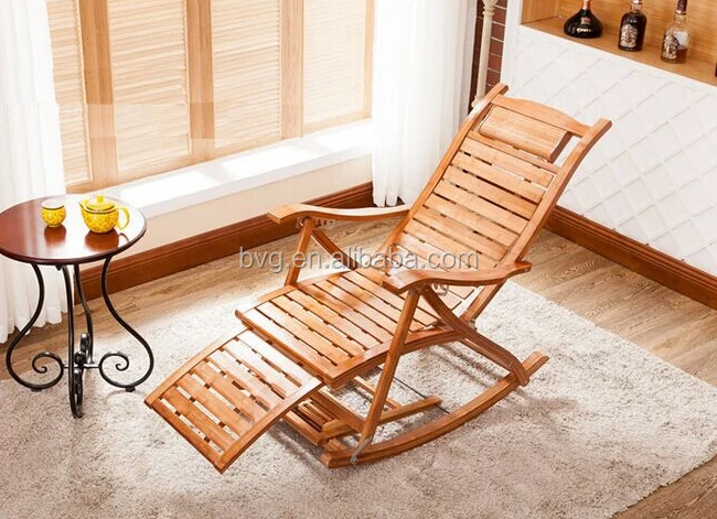 
High quality cheap price living room folding chair used rocking bamboo chairs 