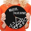 Whatever I'm Late Anyway Black Clock Art Watch Wall Clock Antique Time Clock Novelty Timepiece