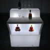 Square Bar Large Illuminated S Shape Led Table Cafe Counter Design