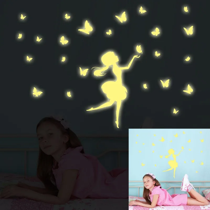 

Glow In The Dark Wall Stickers Decal Baby Kids Bedroom Home Decor Color Stars Luminous Fluorescent Wall Stickers Decal