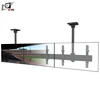 Powder Black Adjustable Digital Signage Ceiling LCD TV Wall Bracket For Triple Screen