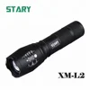 Super bright 10 watt telescopic aluminum alloy multi-function led projector tactical torch l2 flashlight 5 modes zoom