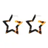 Mottled Acrylic Hoop Earrings Resin Earrings Bohemian Statement Stud Drop Dangle Earrings Jewelry for Women Girl