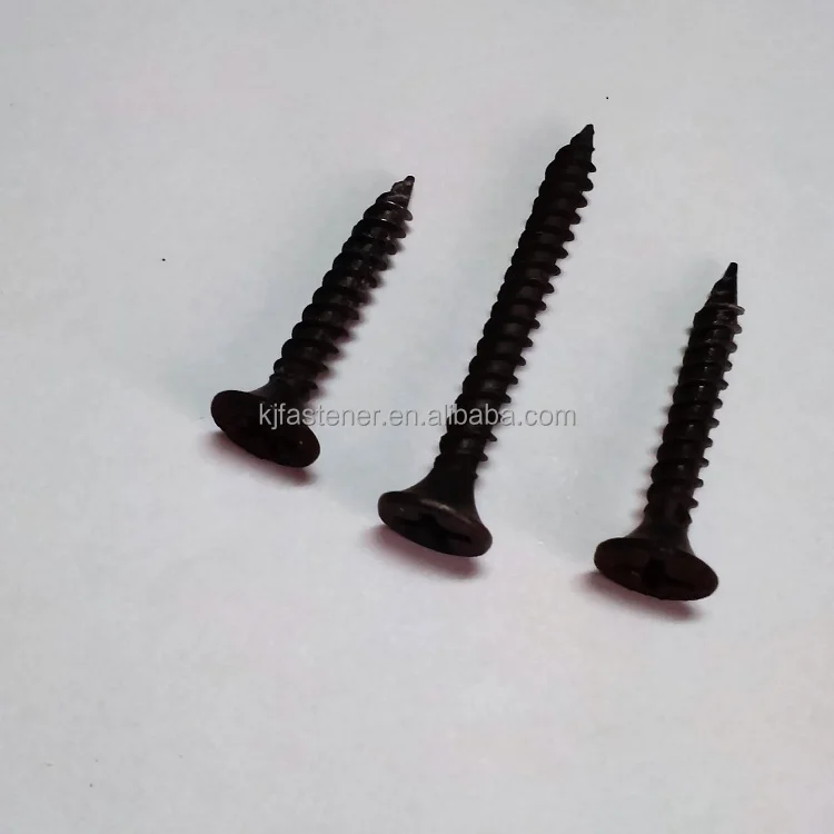 
Black Bugle head drywall deck screws 
