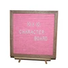 Creative Advertising Sign Message Board Custom Round Shape Slotted Felt Letter Board