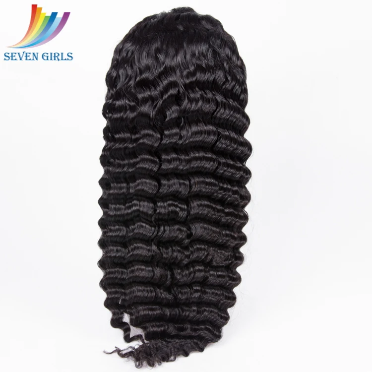 

Popular Unprocessed Virgin Remy Deep Wave Human Hair Full Lace Brazilian Wigs