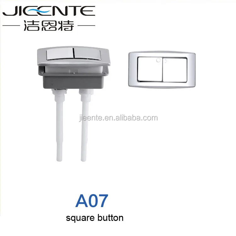 
Bathroom Accessory Chrome Rectangle Toilet Push Button 