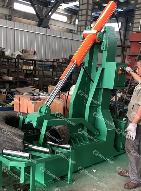 Professional Old Tyre Cutter Recycling Machinery Equipment