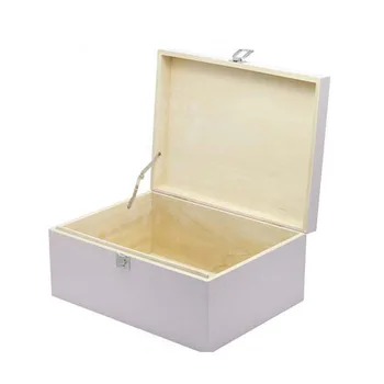 White Finished Plain Wooden Toy Storage Box For Kids Buy