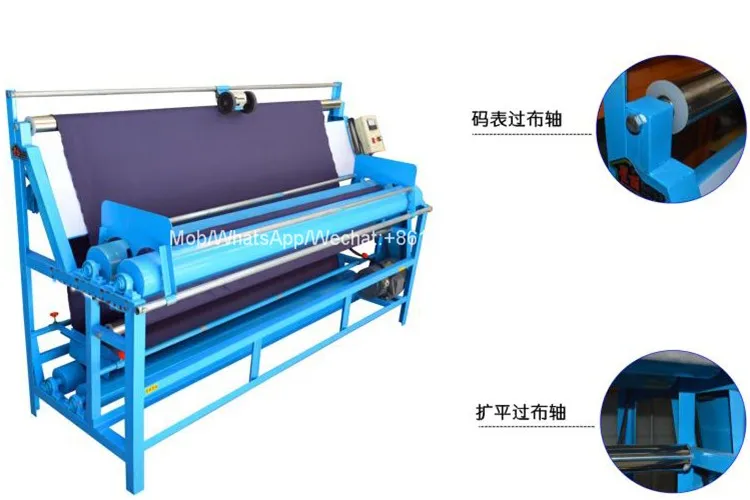 Cloth Roll To Roll Fabric Winder Roll Counter Fabric Rolling Machine