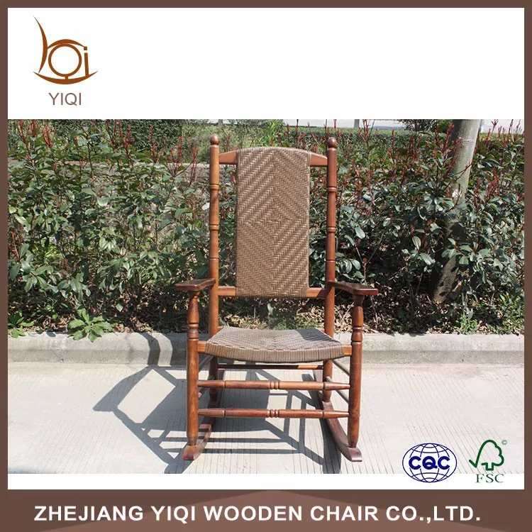 
Hot sale Wooden Rattan Rocking Chair 