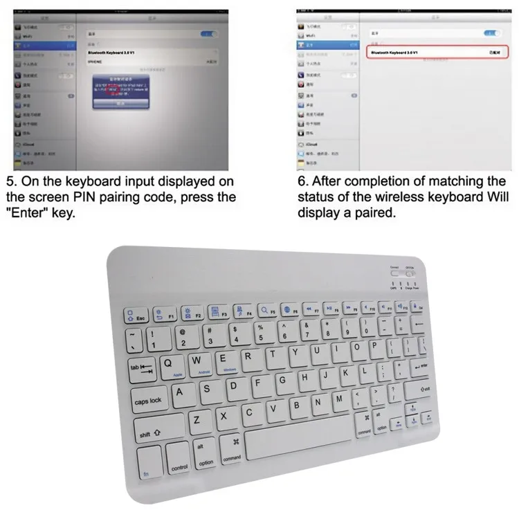 Bcm20730 Bt 3.0 78kyes Abs Wireless Bluetooth Keyboard For Imac A1314