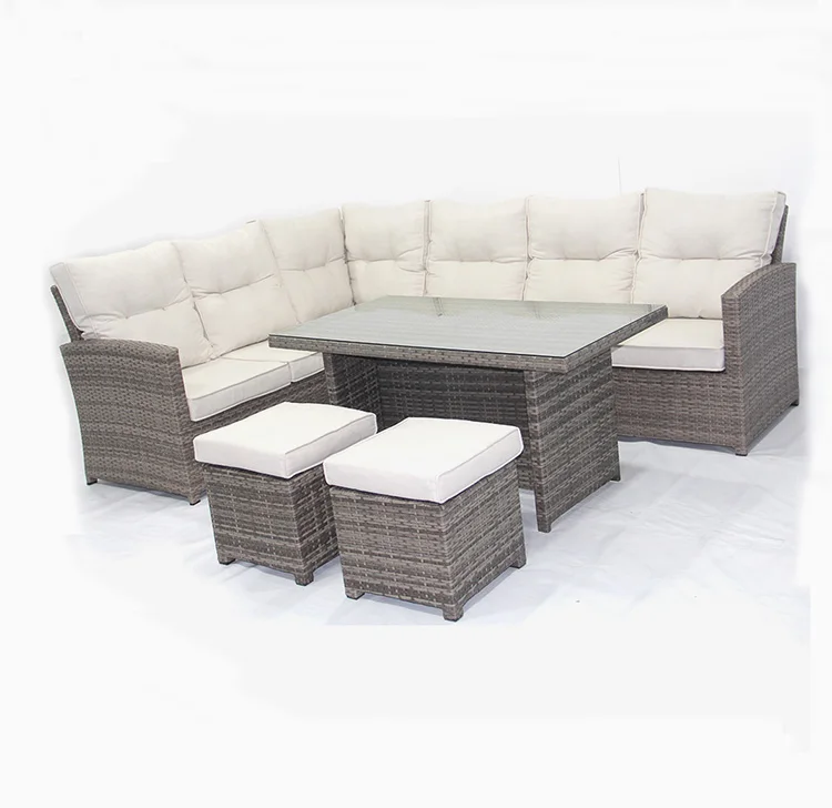 
Outdoor sectional corner sofa 5 seater l shape sofa set modern for sale 