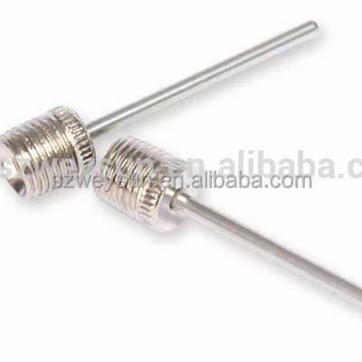 

High quallity Sports Soccer Basketball Football Ball Pump Needle New, Silver