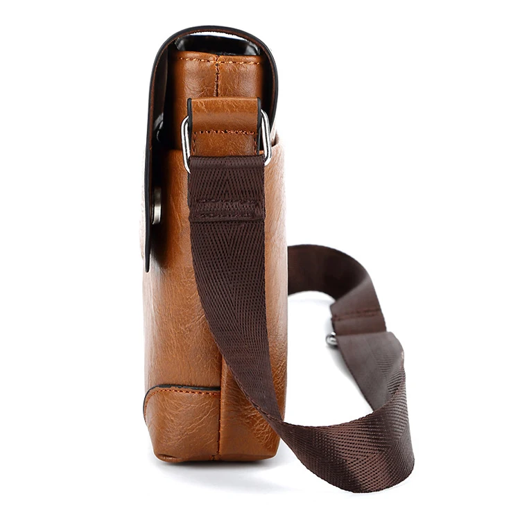 Cathylin Fashion Hot Sale Vintage PU Messenger Bag Sling Bag Mens Shoulder Bag