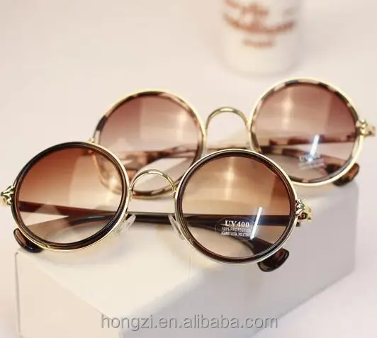 

glasses New Fashion Women men Fashion retro roundness colours Girls Sunglasses summer colors glasses