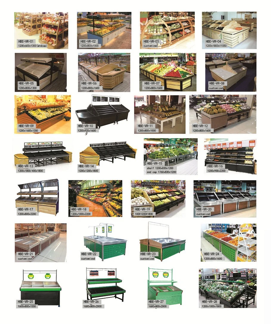 Fruit Display Stand Wooden Fruit Display Basket Vegetable Display Stand