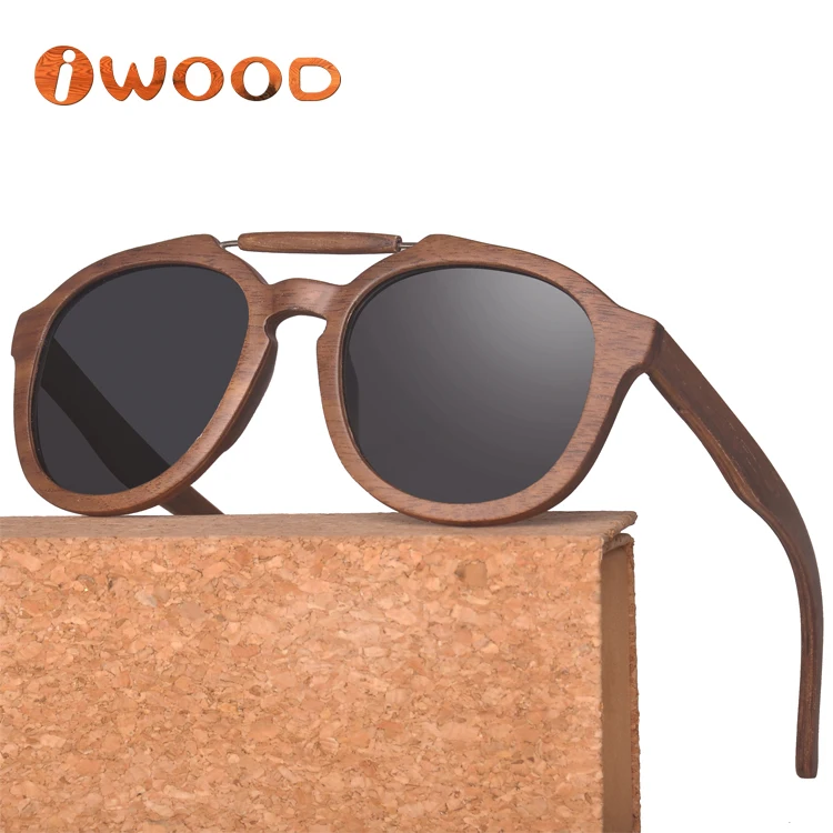 

2018 New Wholesale Wooden Sunglasses UV400 Wood Unique Bamboo Best Promotion Gift Sun Glasses