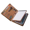 a3 size custom hard cover clip file folder with zipper closure bag
