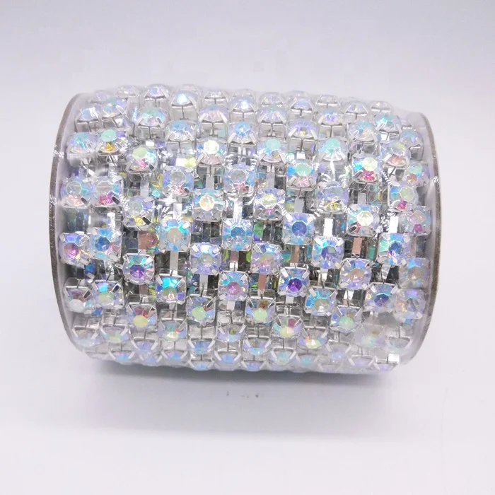 SS38 acrylic rhinestone cup chain silver.jpg
