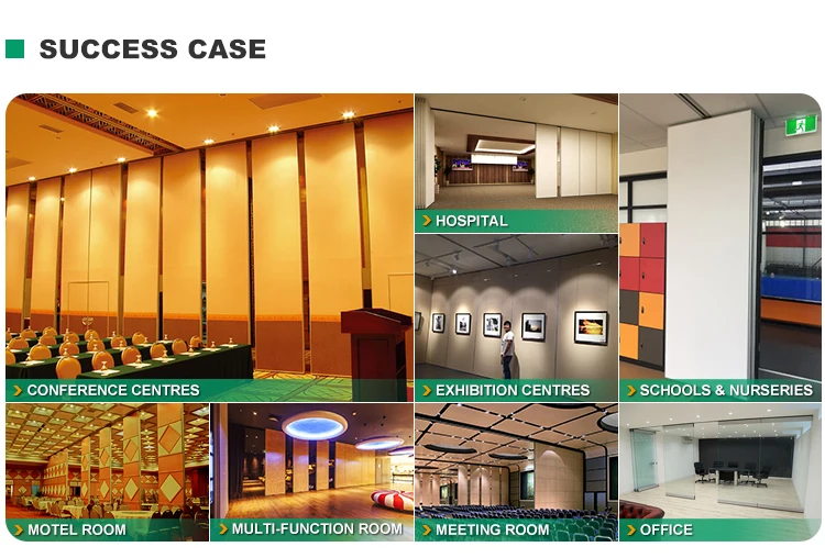 Free Design Free CAD Hanging Sliding Door Movable Partition Wall Decorative Movable for Hotel Restaurant 
