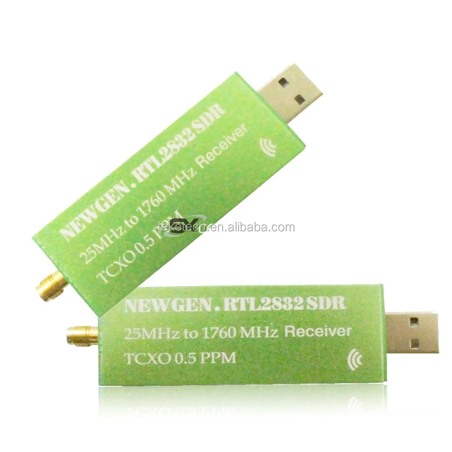 R820T2+ 1Ppm TCXO TV Tuner Stick ReceiverSimple and Practical Happyshopping TV Receiver USB2.0 Adapter RTL-SDR RTL2832U Color : Green Green 