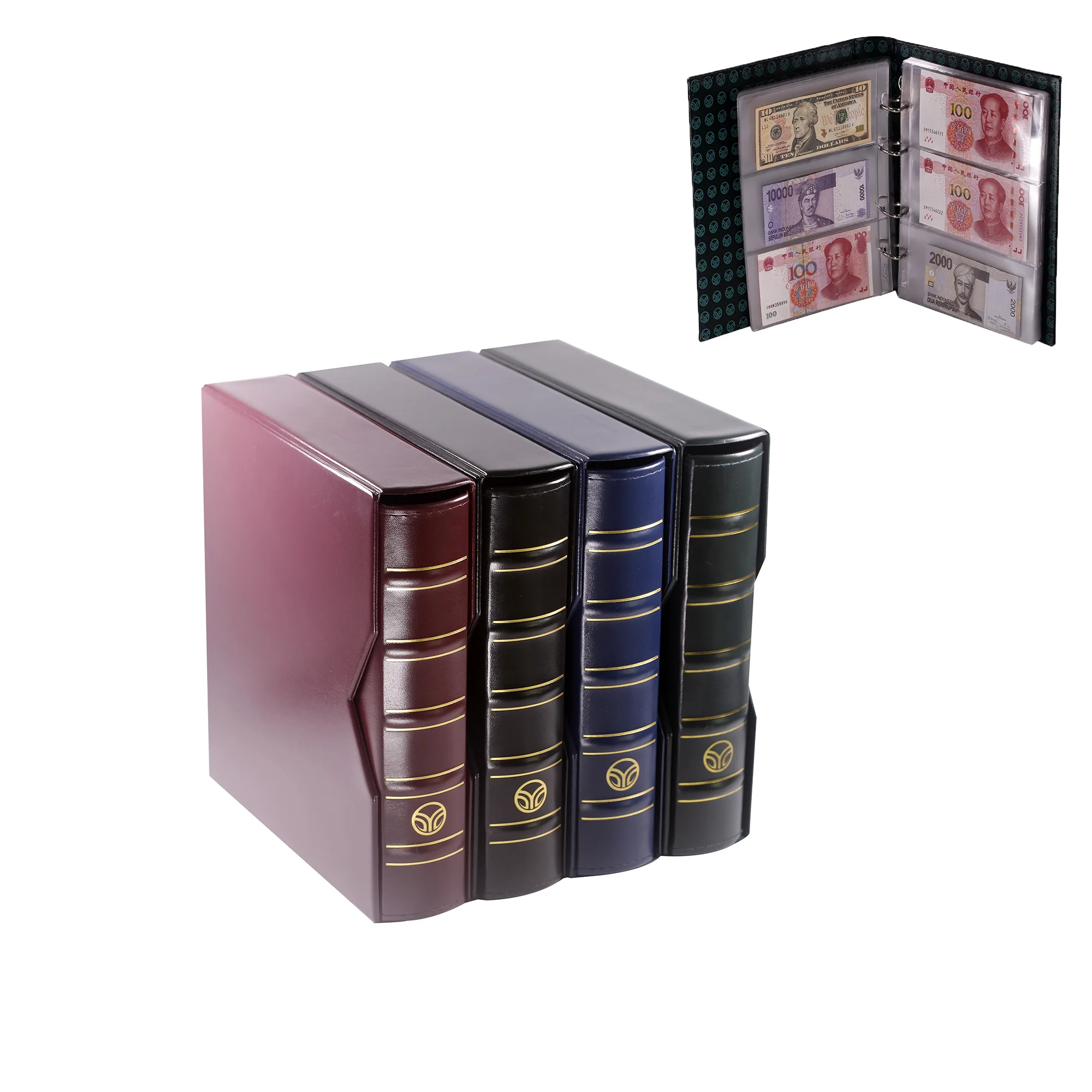 
cion holder album S size/ Paper Money Pockets coin Album /stamp album small size include inner sheet 