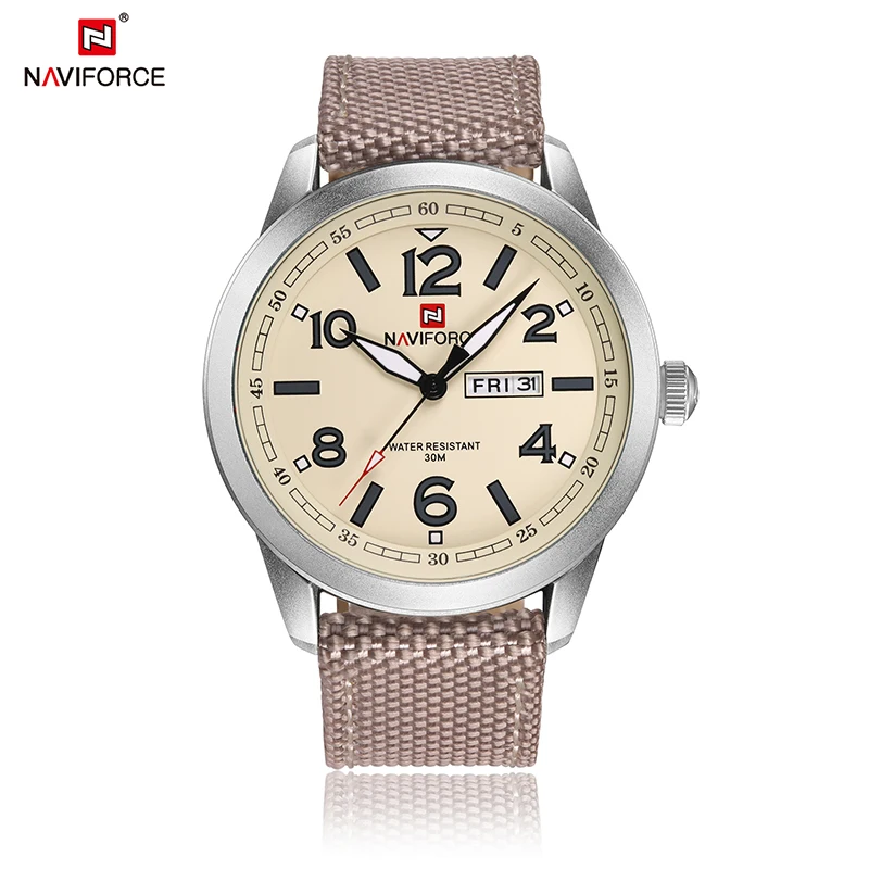 

NAVIFORCE 9101 Sport Calender Watches Nylon Strap Wristwatch, Any color available